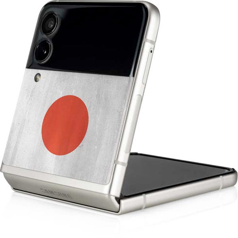 Japanese Flag Distressed Galaxy Z Flip4 5G Skin